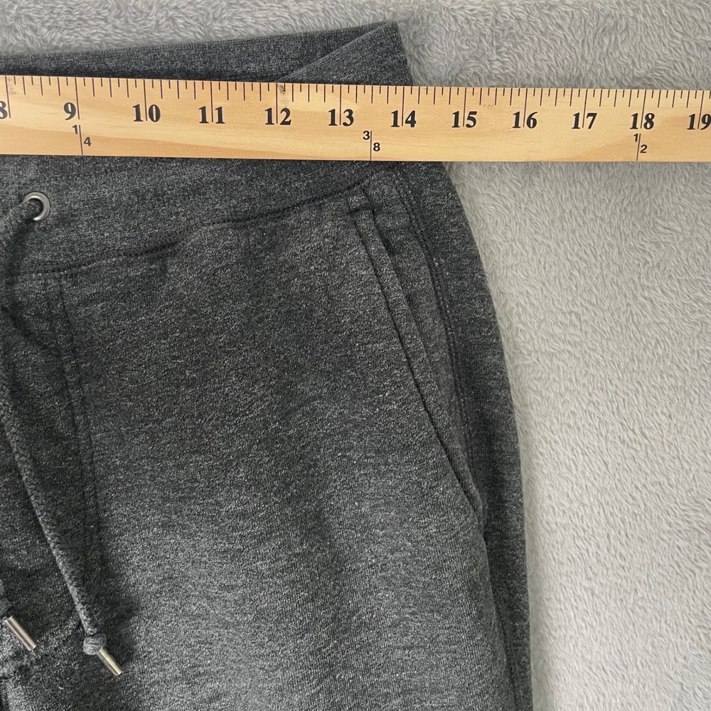 Uniqlo Joggers Men Medium Grey Fleece Lined Sweatpants Lounge Outdoor Winter - Picture 8 of 12